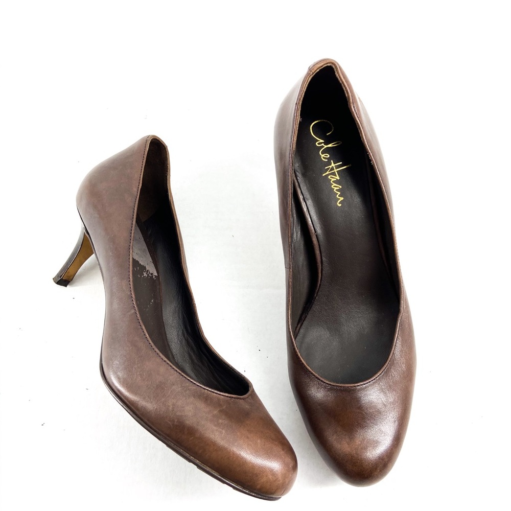✖️SOLD✖️Cole Haan Air Brown Leather Talia Mid Pump